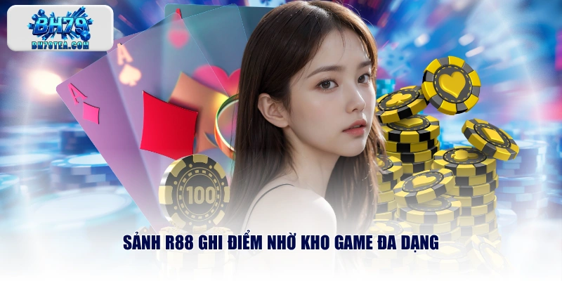 Sảnh R88 ghi điểm nhờ kho game đa dạng